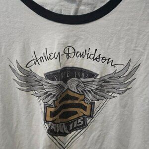 Harley Davidson Ladies T-Shirt 115 anniversary eagle shield